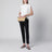 Pantalone in cotone stretch nero