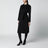 Black coat with belt