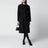 Black coat with belt