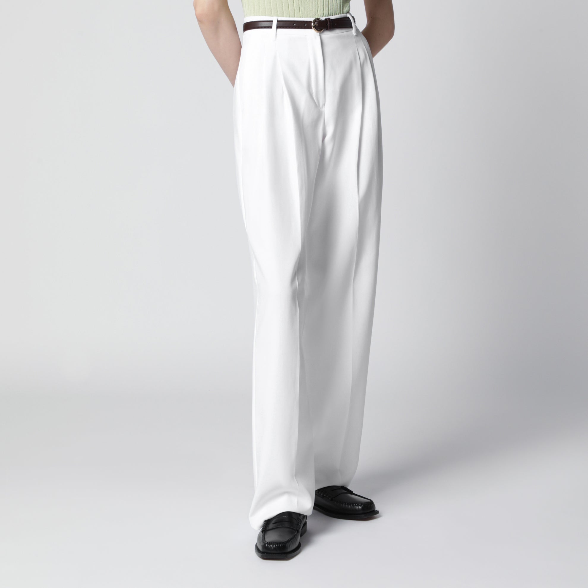 White cotton trousers