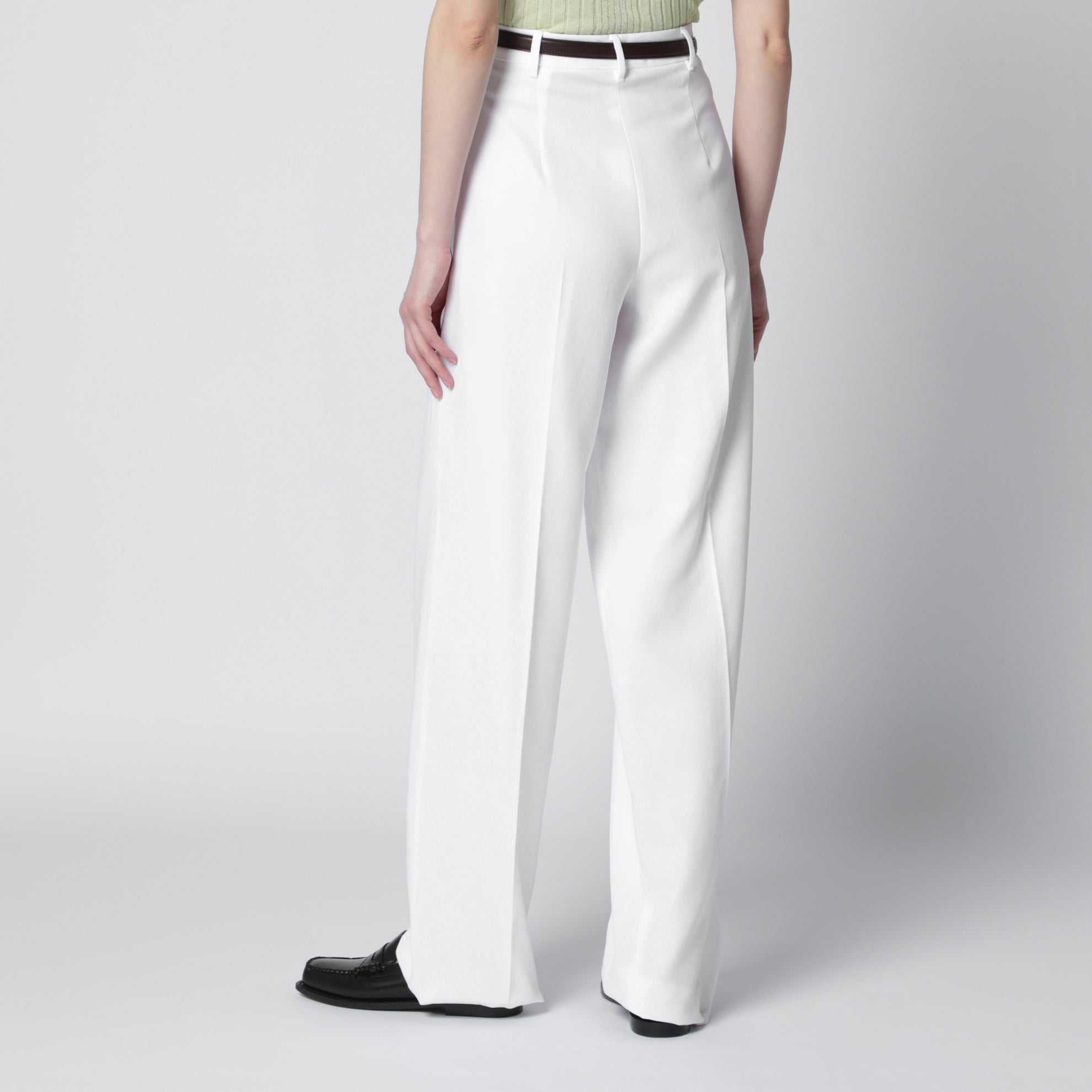 White cotton trousers