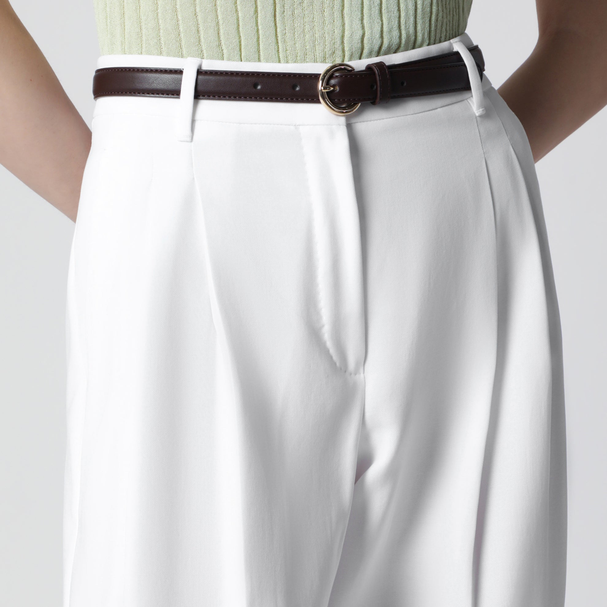 White cotton trousers