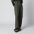 Pantalon wide leg taille haute en lin kaki