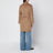 Manteau portefeuille camel en cachemire et laine