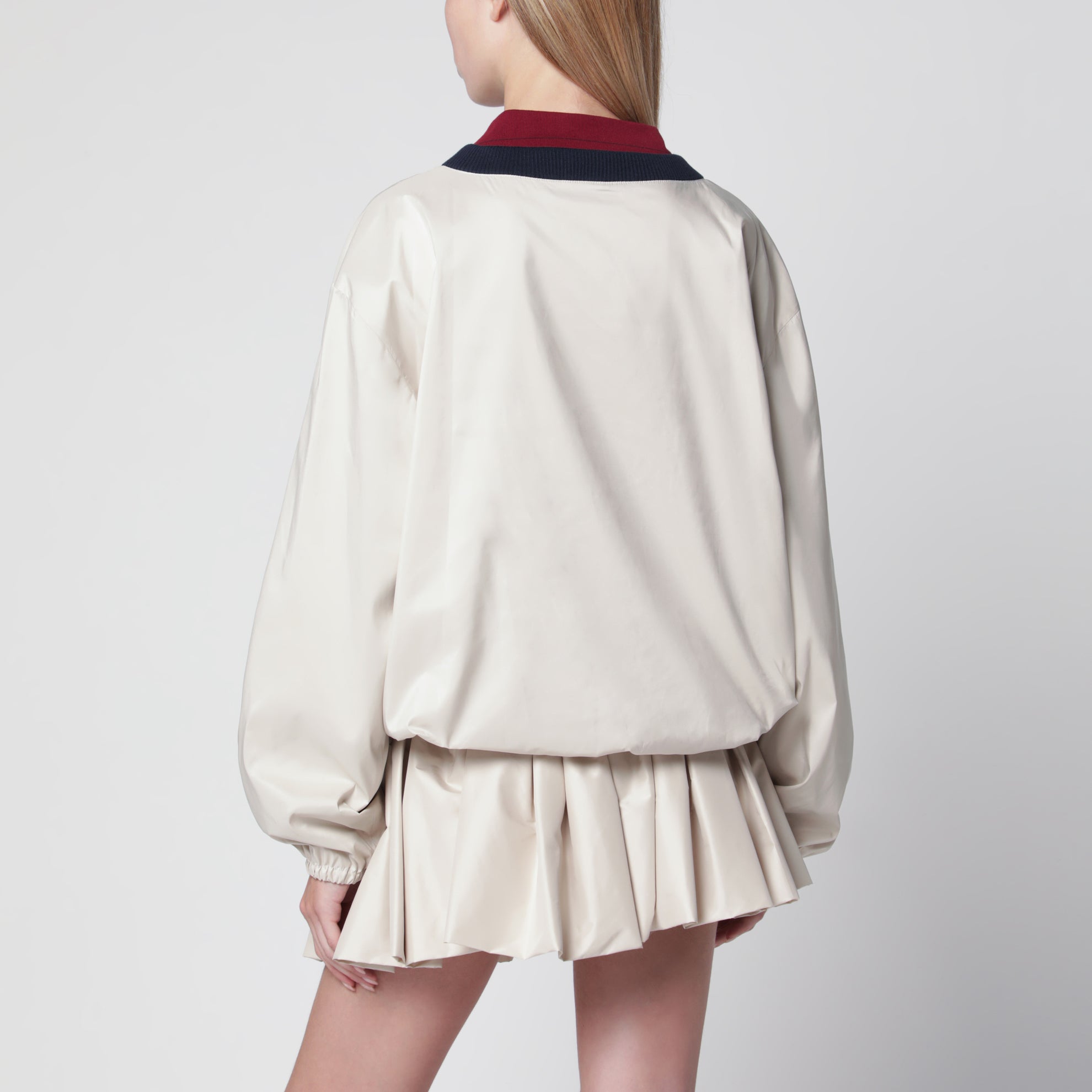 Sweatshirt aus technischem Pongé in Opal