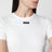 Weißes T-Shirt mit Logo-Patch