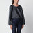 Hämatitgraue Bluse aus Re-Nylon