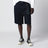 Denis navy blue cotton bermuda shorts