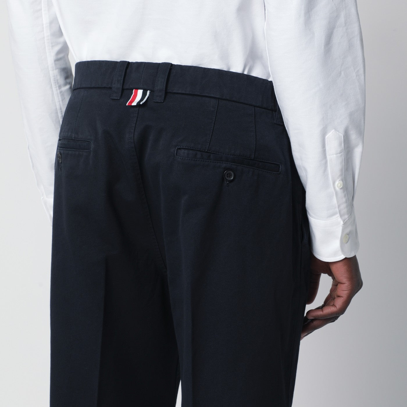 Navy blue cotton trousers