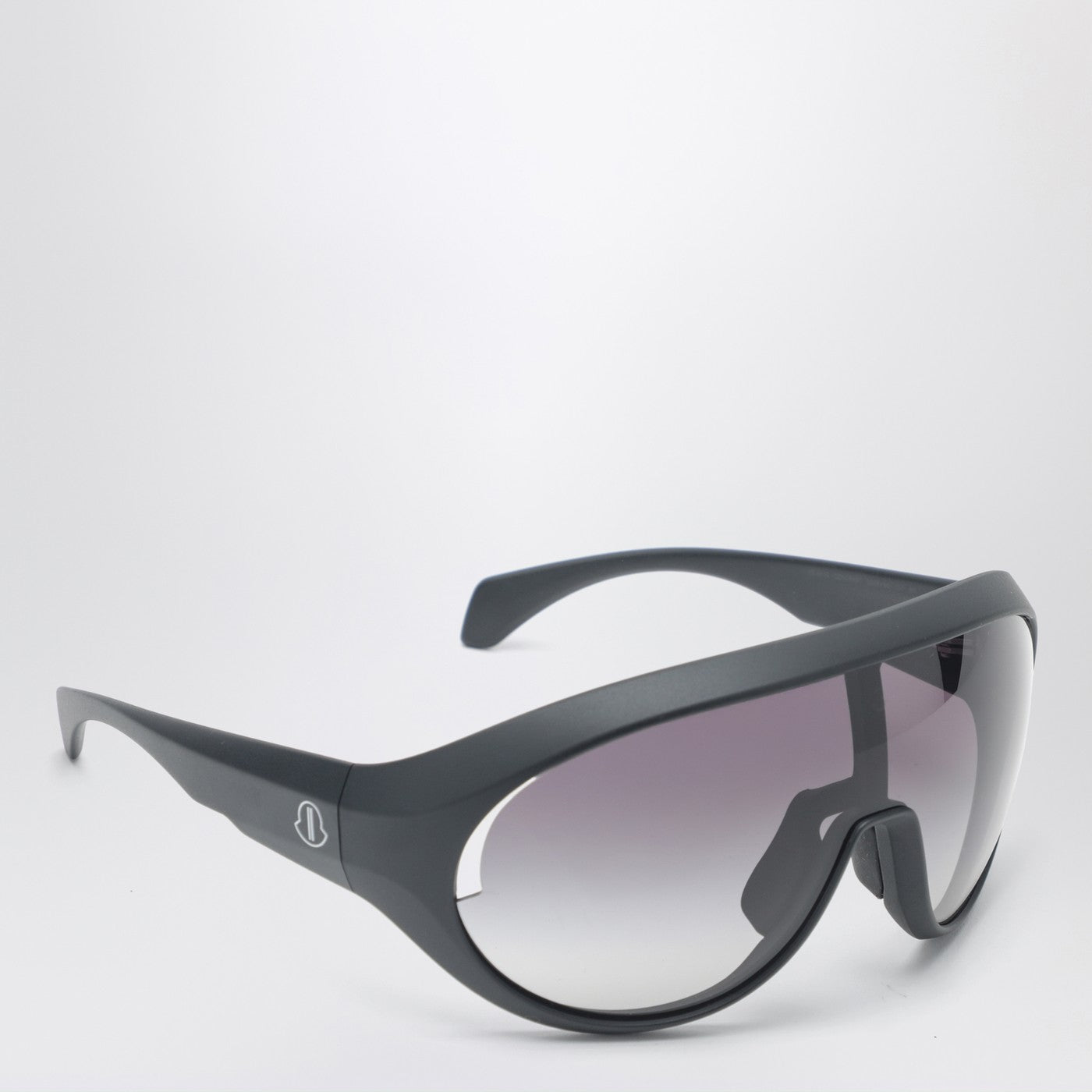 Moncler + Rick Owens Black visor sunglasses | TheDoubleF