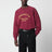 Chavarria Community Raglan-Sweatshirt in Burgunderrot aus Baumwolle