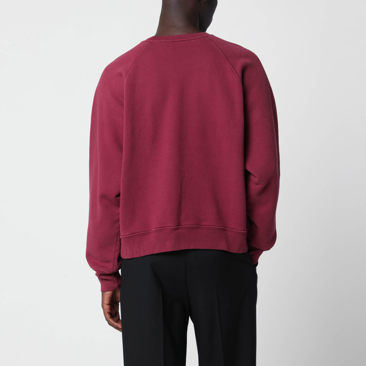 Chavarria Community Raglan-Sweatshirt in Burgunderrot aus Baumwolle