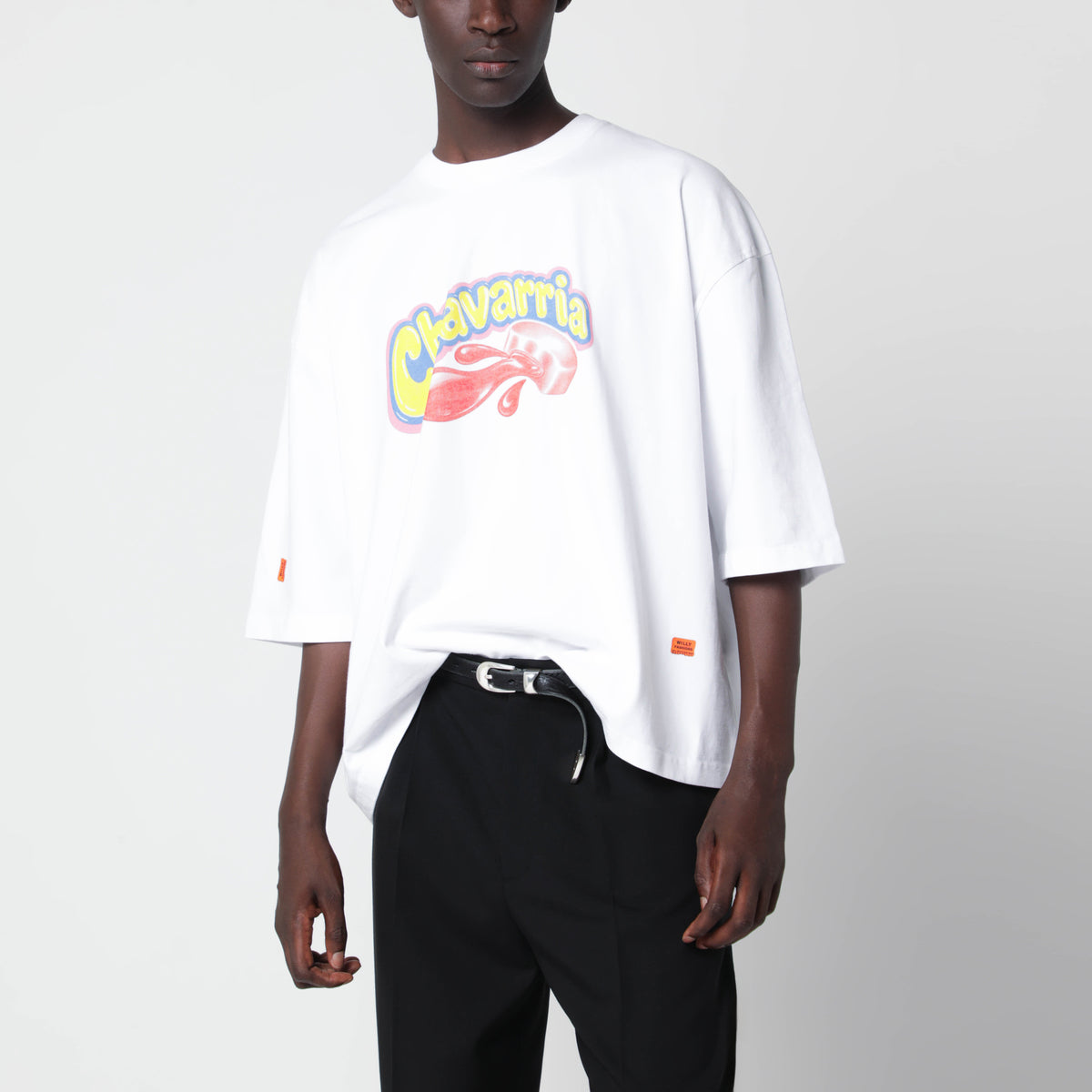 OS Chavaloo Buffalo Weißes Baumwoll-T-Shirt