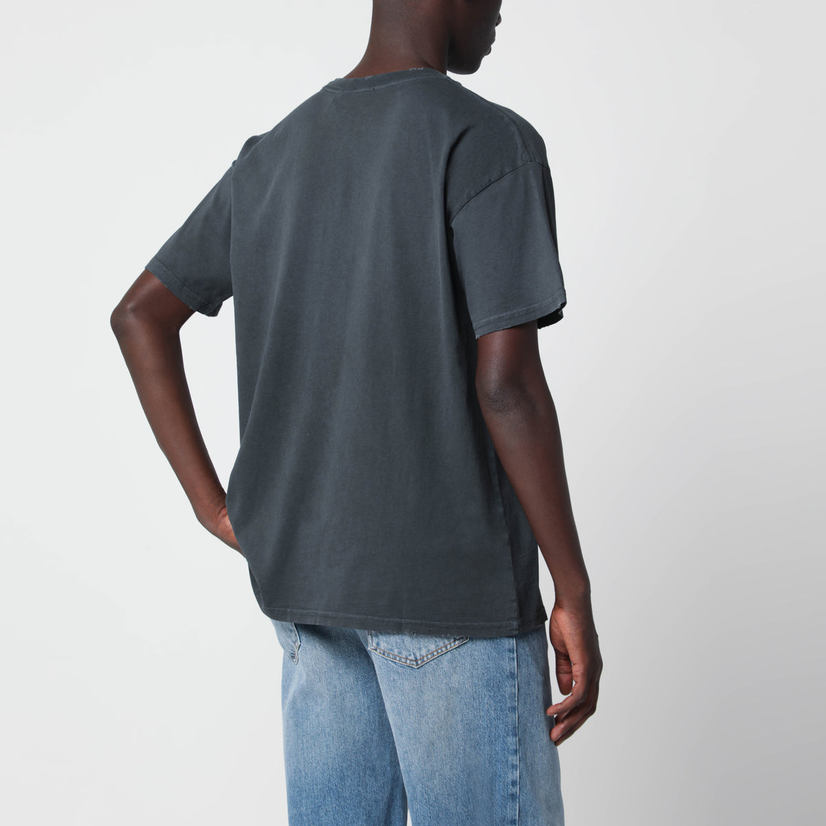 T-shirt Leather Daddy Easy nera in cotone