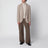 Camel Prince of Wales check single-breasted jacket