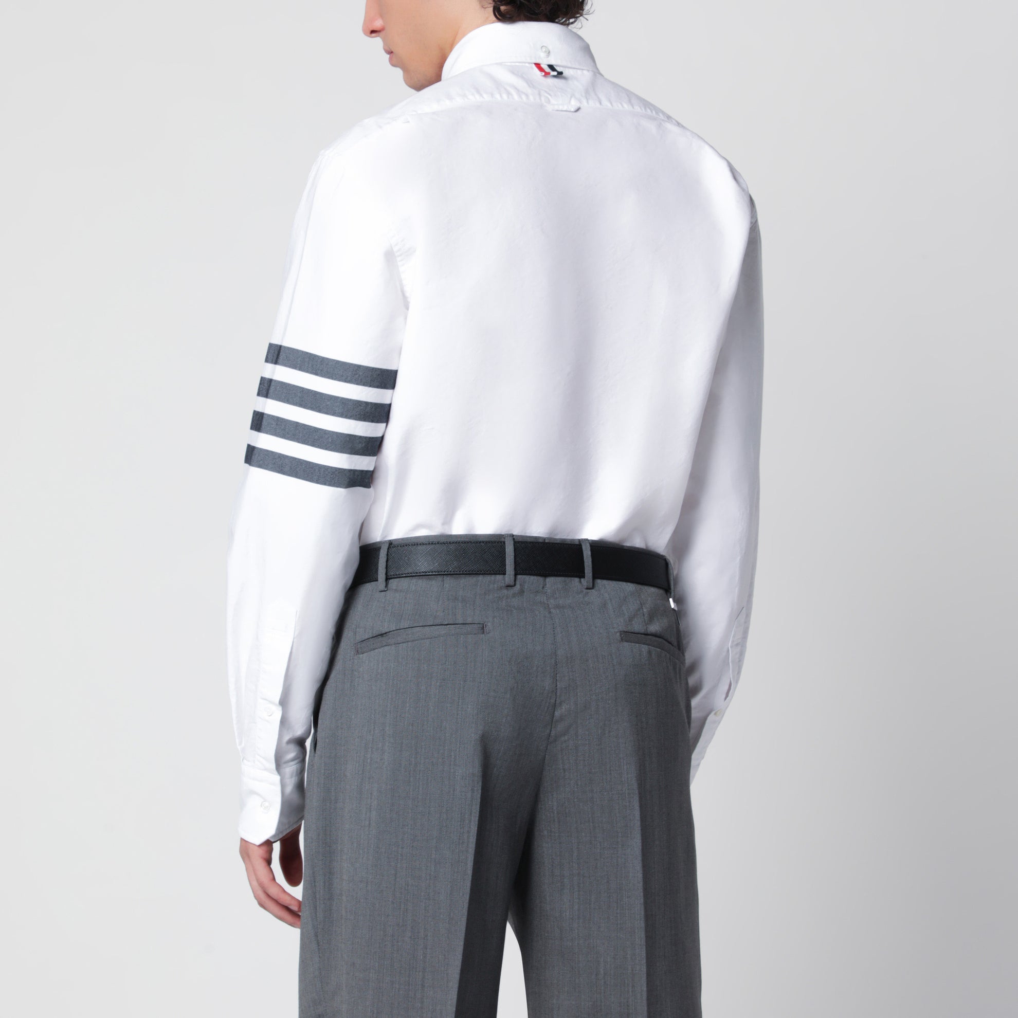 Chemise boutonnée blanche en coton