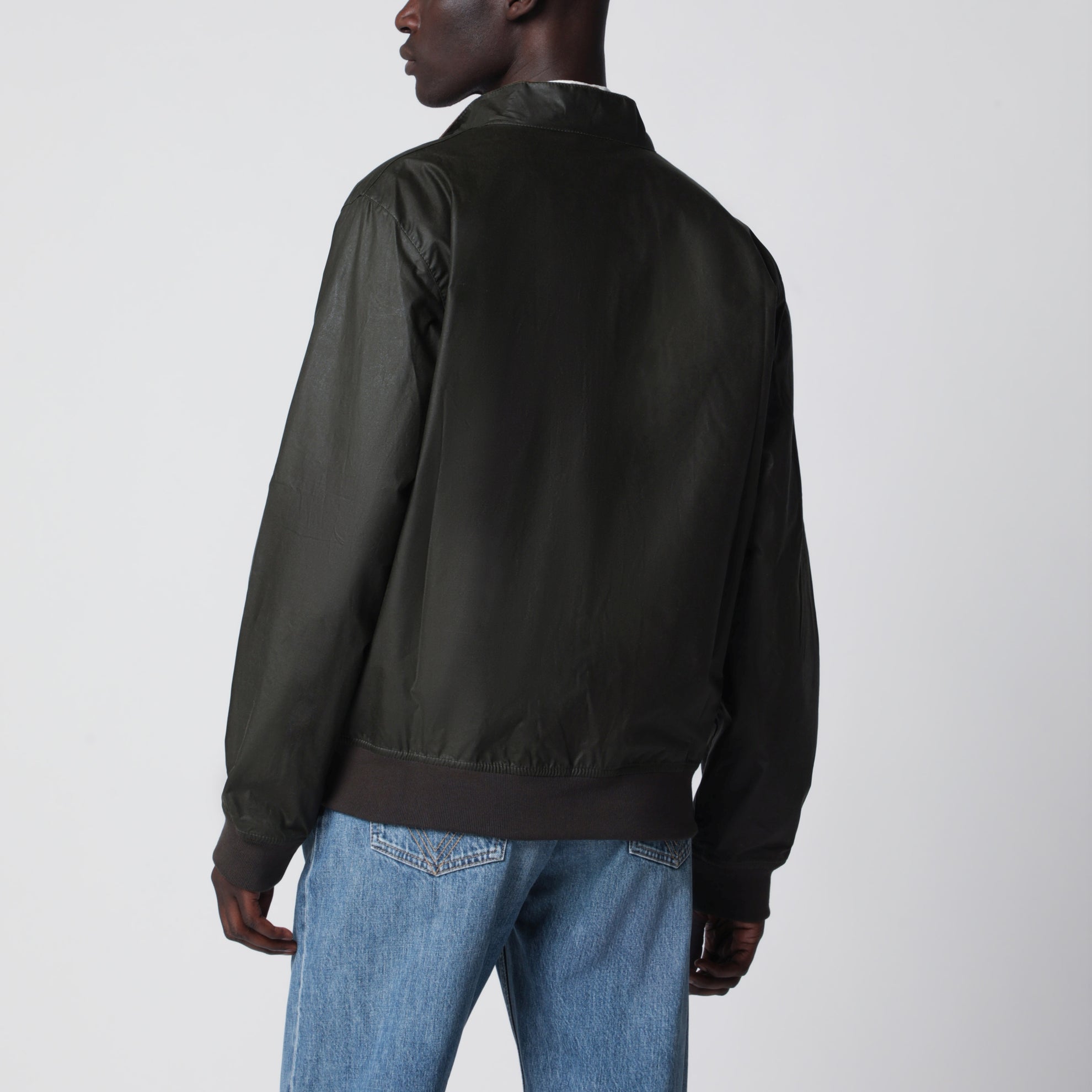 Olive green lightweight waxed Royston jacket