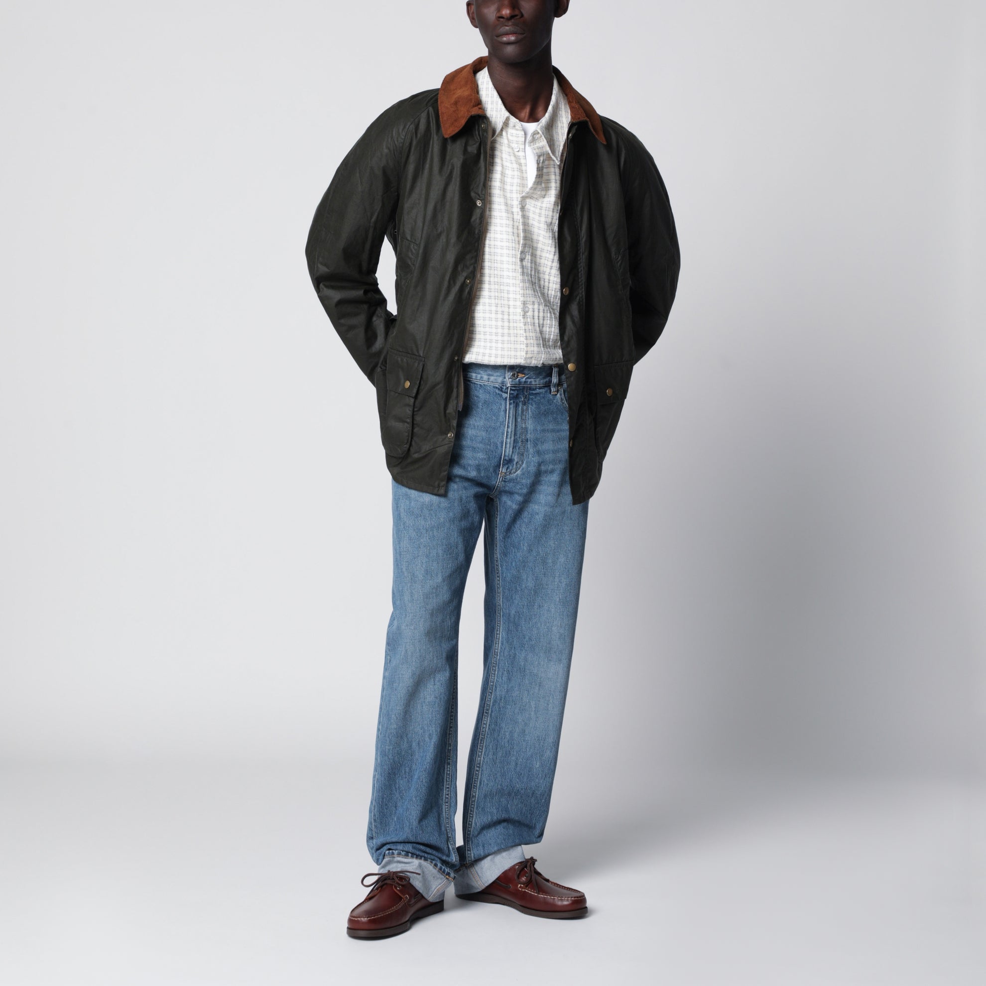 Veste cirée légère Ashby vert olive