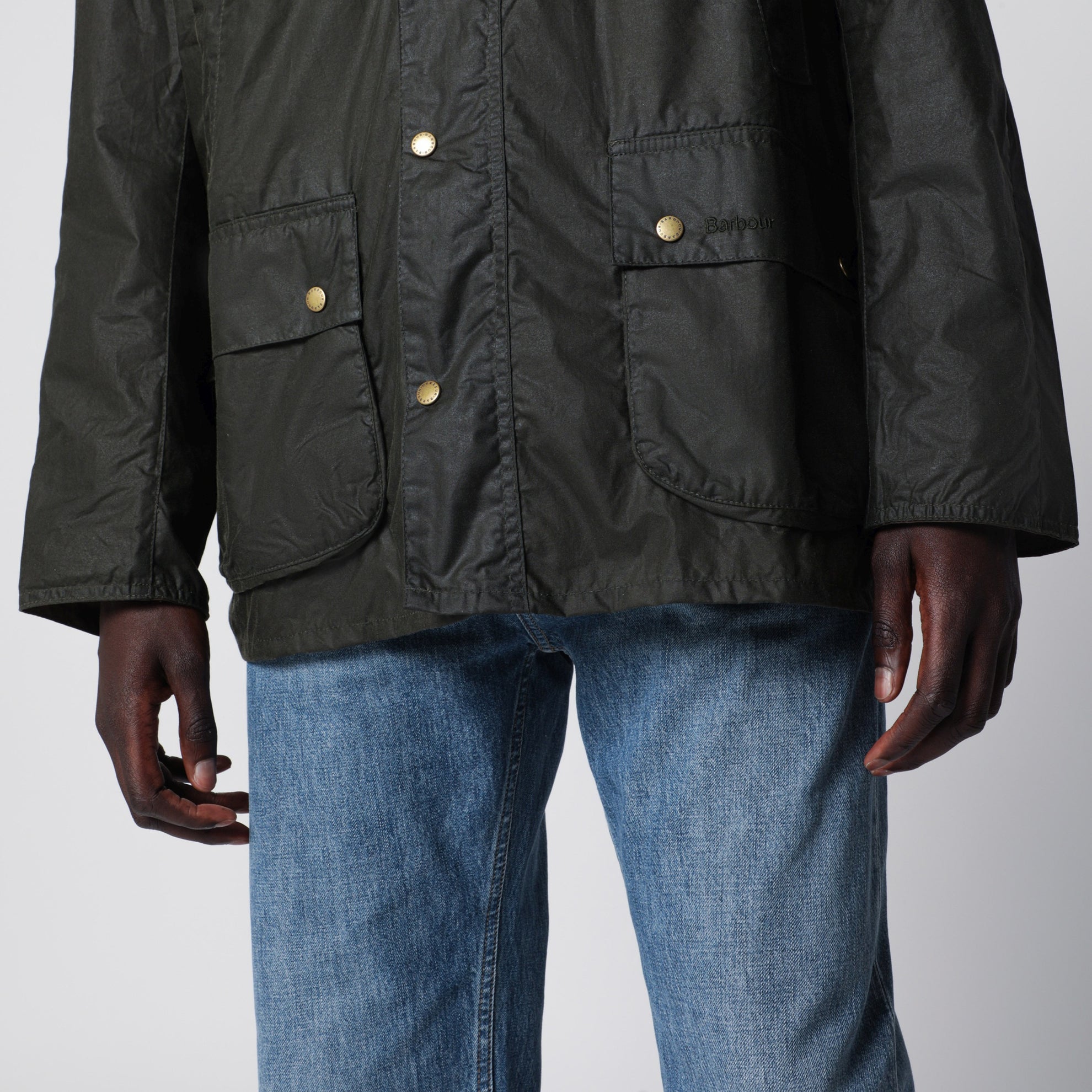 Veste cirée légère Ashby vert olive