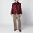 Burgundy OS Transport waxed jacket