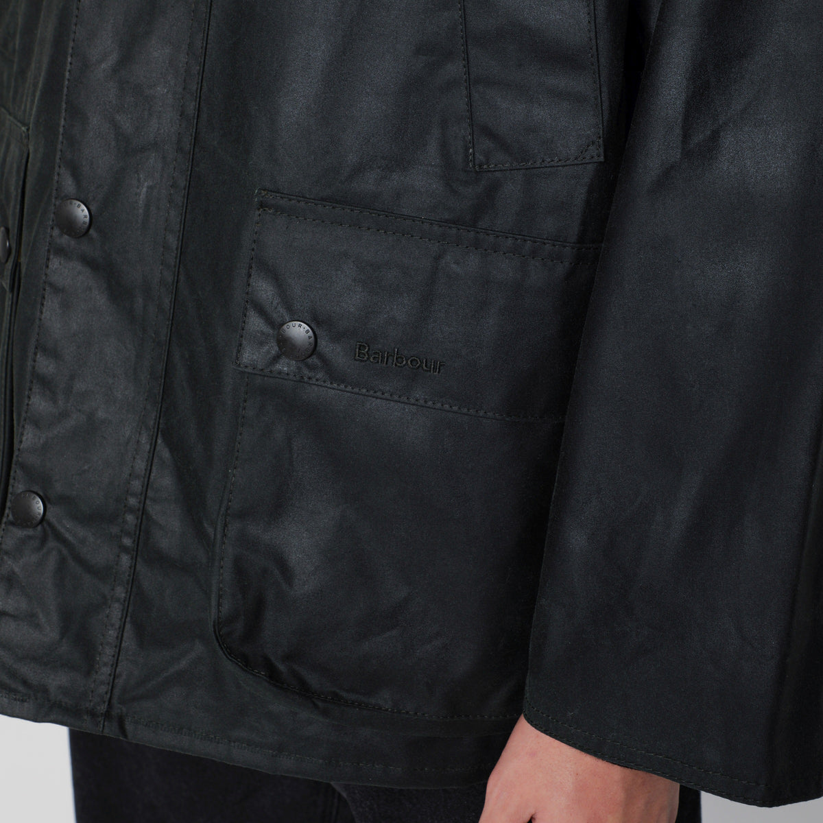 Veste OS Bedale vert sauge en coton ciré