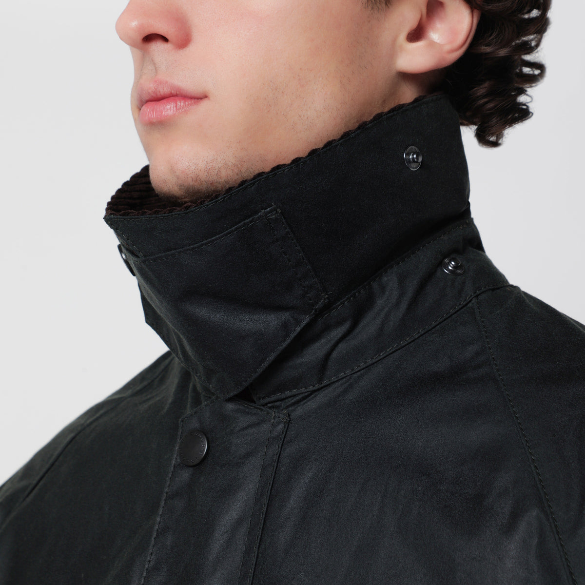 Veste OS Bedale vert sauge en coton ciré