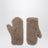 Dunkelbeige Teddy-Handschuhe