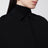 Schwarzer Cropped-Cape aus Cady