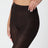 Brown ribbed tights in cotton blend