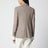 Single-Breasted Jacket in Dark Khaki Cashmere Foulé