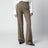 Camel Wool Gabardine Trousers