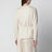 Veste beige en lin et soie avec cordon de serrage