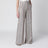 Pantalon en lin chevron beige