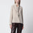 Camicia in seta con foulard beige roccia