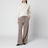 Beige mélange jogging trousers in cashmere