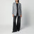 Blazer doppiopetto in seta e cashmere grigio