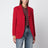 Red wool cady blazer