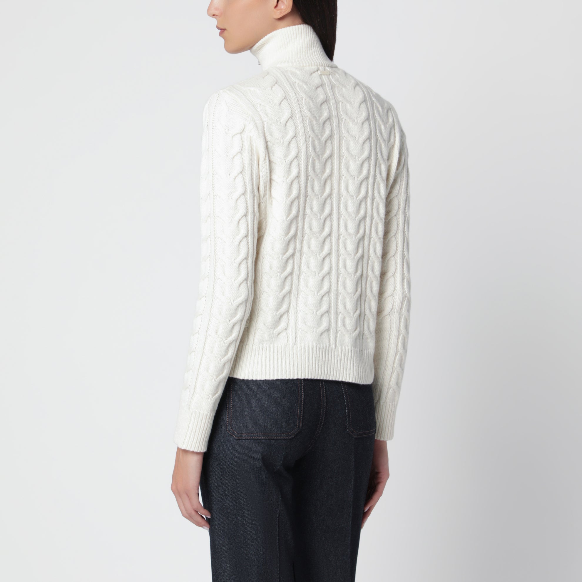 Maglione Mxmlibero bianco in cashmere