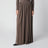 Long Pleated Skirt in Dark Khaki Lightweight Jersey