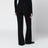 Schwarze Palazzo-Hose aus reinem Wollcady