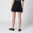Black stretch cotton satin shorts