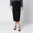 Black pencil skirt in zibeline camel