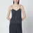 Blue silk tank top