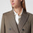 Veste croisée en laine couleur camel