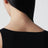 Pull sans manches en viscose crêpe noir