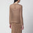 Cotton mesh long-sleeve sweater in Desert