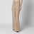 Regular-fit linen natté trousers in sand
