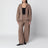 Braune Joggerhose aus Wolle und Kaschmir