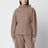 Braunes Kapuzen-Sweatshirt aus Wolle und Kaschmir