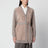 Beige mélange cardigan in wool and cashmere